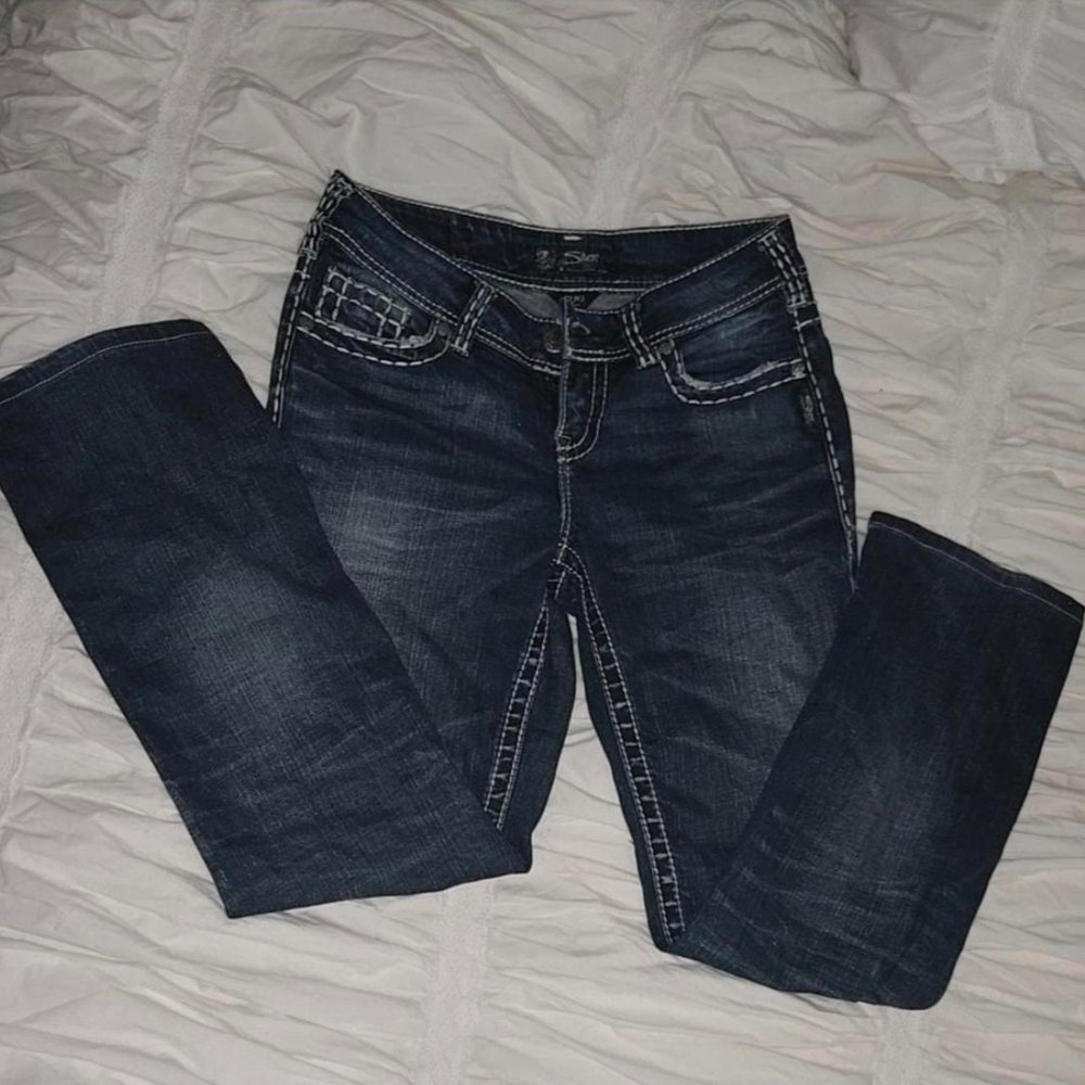 Silver Jeans Dark Suki Vintage Straight Leg Women's Jeans